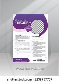 Medical Medicine Health Care Flyer and post banner template with photo