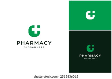 Medicina Médica Farmácia Médico Hospital Drugstore Cross Vetor Logo Design Illustration