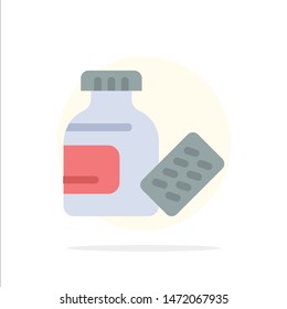 Medical, Medicine, Science Abstract Circle Background Flat color Icon