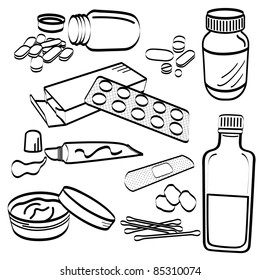 4,593 Pill bottle drawing Images, Stock Photos & Vectors | Shutterstock