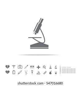 medical microscope icon