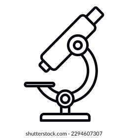 Medical microscope icon outline vector. Bacteria disease. Monster pill
