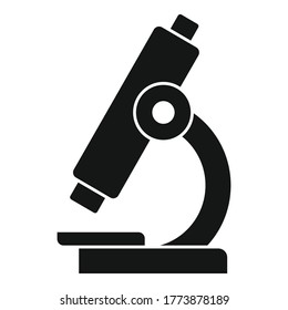 Medizinisches Mikroskop-Symbol Einfache Illustration des medizinischen Mikroskops, Vektorsymbol für Webdesign einzeln auf weißem Hintergrund
