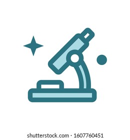 Medical microscope icon you can use for different purpose. Add to presentation slide, medicine website, banner, app, etc.
