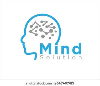 PROJETOS DE LOGOTIPO DE TECNOLOGIA PARA A MENTE MÉDICA PARA A SAÚDE CONSULTA