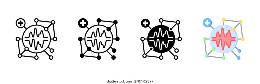 Medizinisches Modellsymbol, Multi-Styles-Symbolsatz