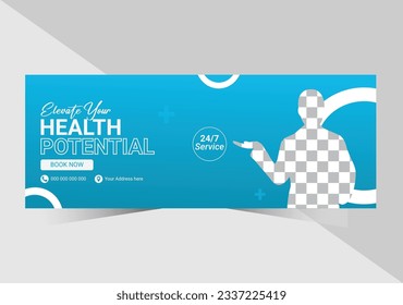 Medical Modern and perfect social media facebook cover and web banner template