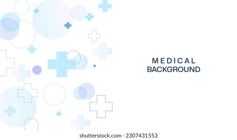 Medical molecular background with medical elements, cardiogram. Biotechnological concept, innovative technologies, health care. Vector
