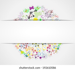 Medical molecular structure. Eps 10  Banners For Web Or Print 