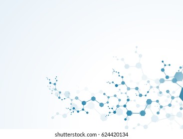 medical Molecules Concept  science vector 