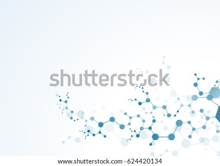 medical Molecules Concept  science vector 
