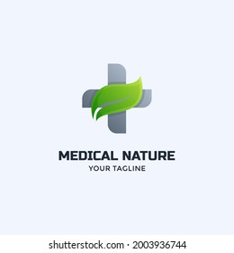 MEDICAL NATURE LOGO DESIGN TEMPLATE