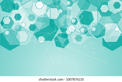 Medical network isolated on green background. Abstract concept for web site,poster,placard,wallpaper and banner.Useful for brochure,layout and backdrop. Creative art,modern design, vector illustration