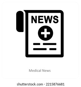 medical news and article icon concept