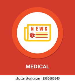 Medical News Icon - Health Newspaper