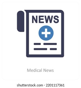 Medical News And Treatment Icon Concept