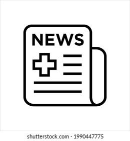 Medical News Vector Icon Symbol Design