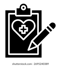 Elemento de icono de nota médica para diseño