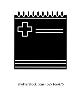 medical notepad icon image vector illustration design 