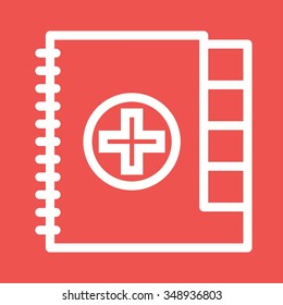Medical, notes, doctor icon vector image. Can also be used for healthcare and science. Suitable for use on web apps, mobile apps and print media.