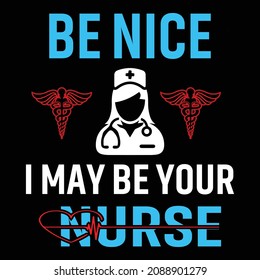 Medical nurse t-shirt design vector