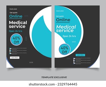 Medical online clinic social media post