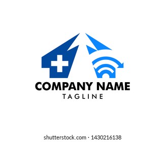 Medical Online Logo Design Template Element