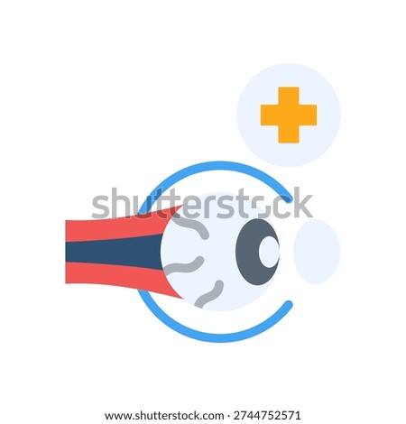 Medical Optics Icon Flat Vector Illustration