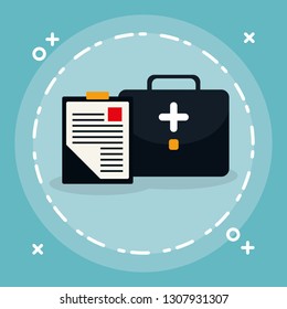 medical order checklist with medical kit