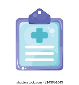 Medical Order Document Isolated Icon