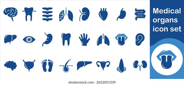 Medical organs icon set, transverse, intestine, coronavirus, ascending, bowel, chat, healthy, healthcare, kidney, flat, vector, graphic, element, large, liver, bone, lung, system and more