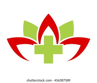 medical ornamental pattern image vector icon