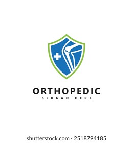 Design de logotipo de cuidado articular ortopédico médico