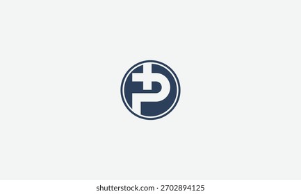 
Plantilla médica del logotipo de P con el Vector