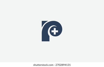 
Medical P logo template with vector