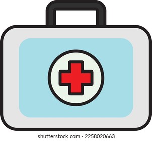 Medical pack color line icon, perfect use for website, design, pattern, etc