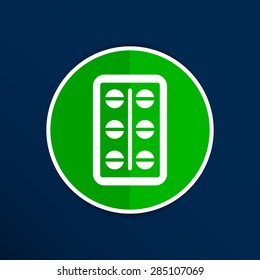 medical pain chemistry aspirin heap sickness simplistic icon.