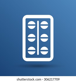 medical pain chemistry aspirin heap sickness simplistic icon.