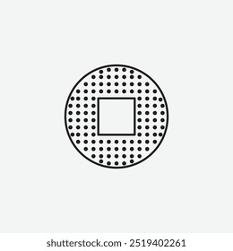 Medical patch icon isolated on white background
