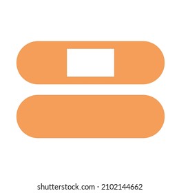 Medizinisches Pflaster-Grafiksymbol der Bandage-Hilfe