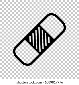 medical patch, simple icon. On transparent background.