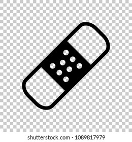 medical patch, simple icon. On transparent background.