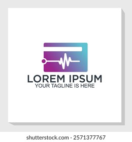 medical payment logo design concept, technology logo design inspiration