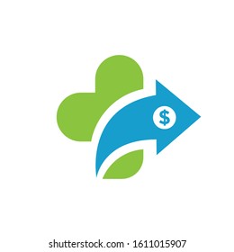 Medical payment logo design template.- vector illustrator,Health Care Medical Logo Design