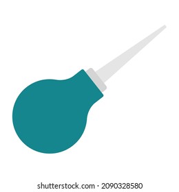 medical pear rubber flat clipart vector illustration