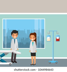 medical people cartoon