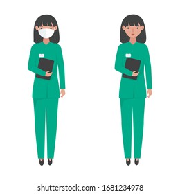 Mediziner sind Beruf moderne Vektorillustration Illustration. Doktor-Charakterdesign.
