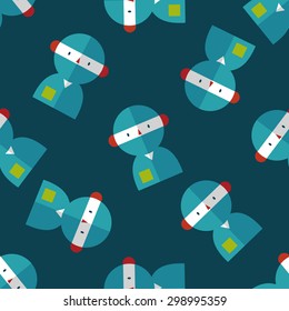 medical people with stethoscopes flat icon seamless pattern background