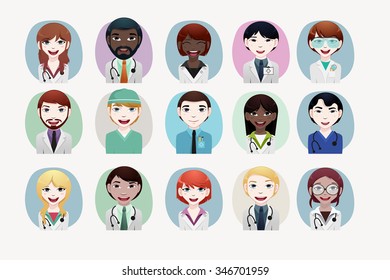 Medical people vector illustration
