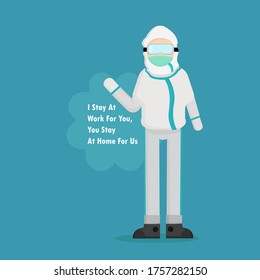 Medical Personnel With Virus Protection